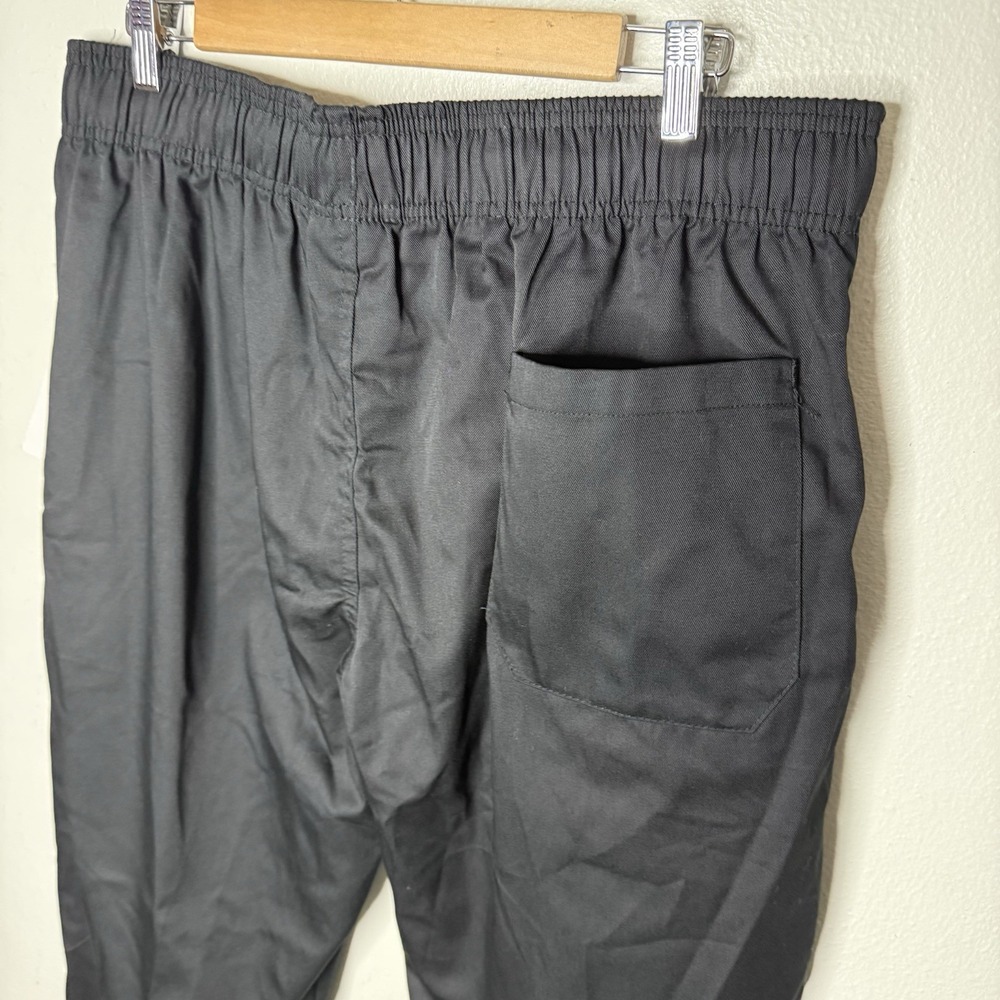New Chef Works Black Pull On Pants Polyester Cotton Pockets Size XL - Picture 6 of 10